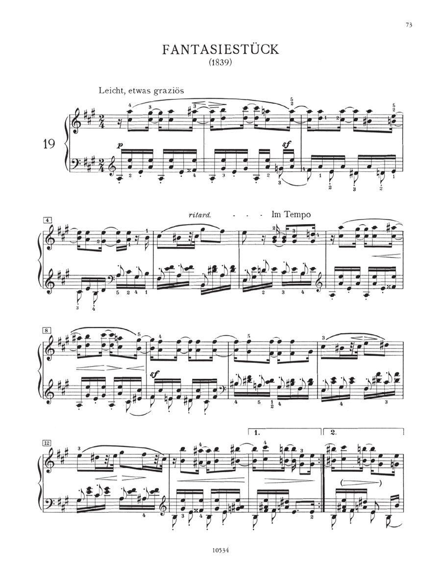 Album Leaves Op. 124 & Bunte Blätter Op. 99 Piano scores gallery preview page 4