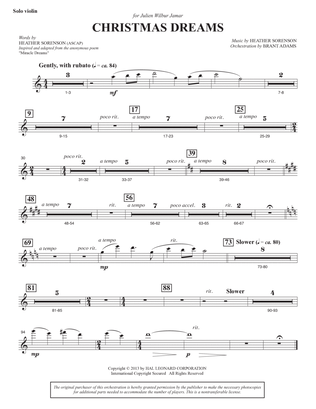 Christmas Dreams (A Cantata) - Solo Violin