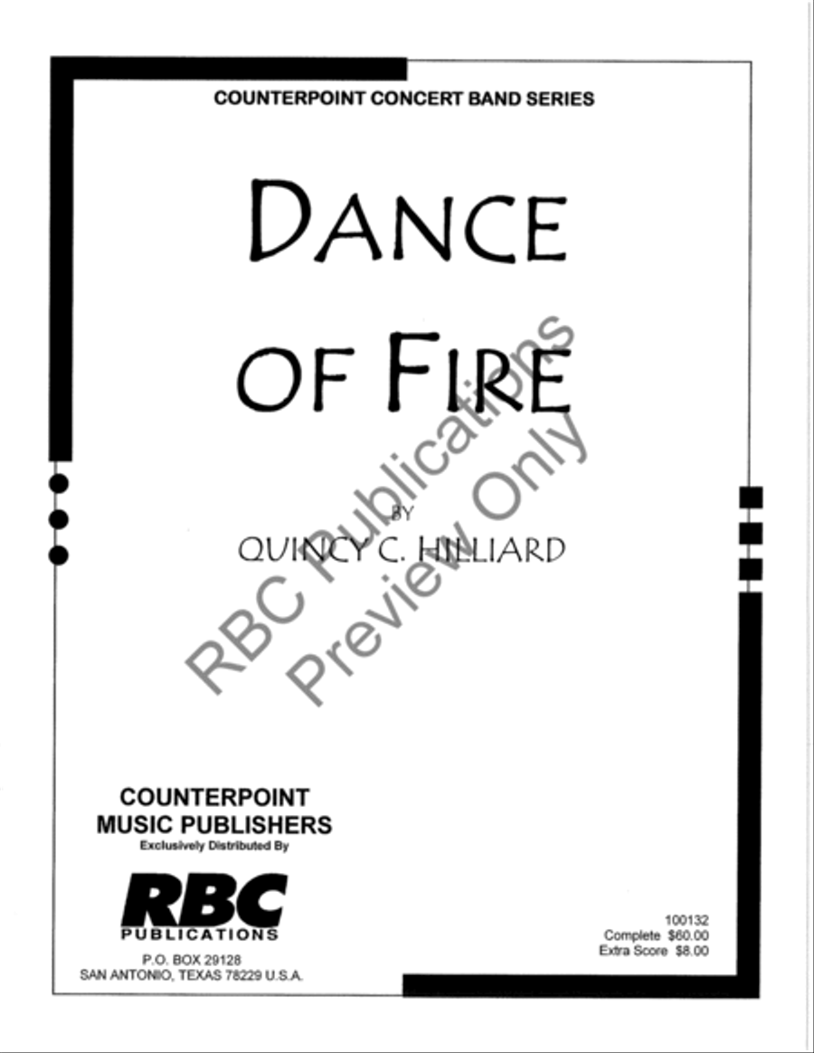Dance Of Fire Concert Band scores gallery preview page 2