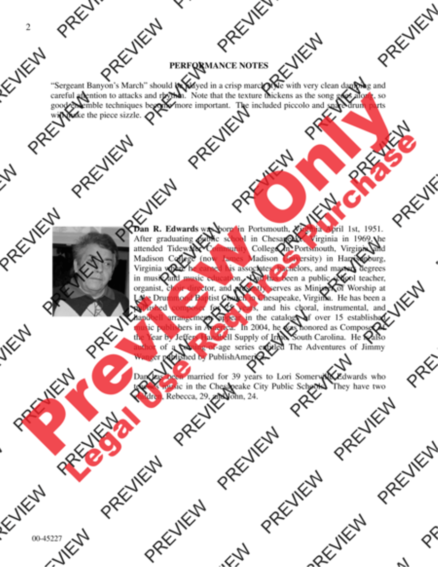 Sergeant Banyon's March Sergeant Banyon's March Handbell Choir scores gallery preview page 2
