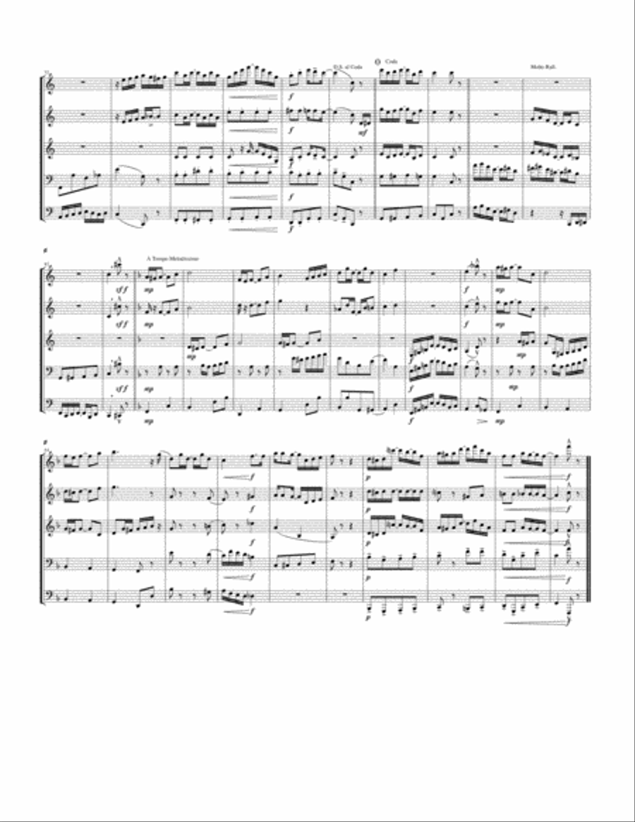 The Entertainer Brass Quintet scores gallery preview page 3