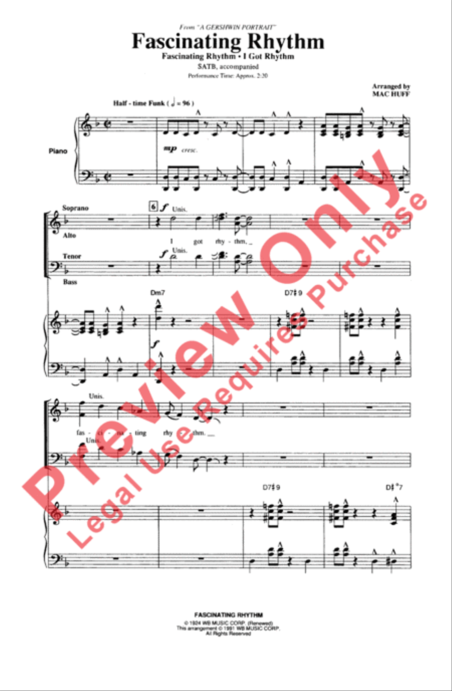 Fascinating Rhythm 4-Part scores gallery preview page 2