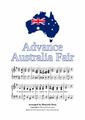 Book cover for Advance Australia Fair (G major)