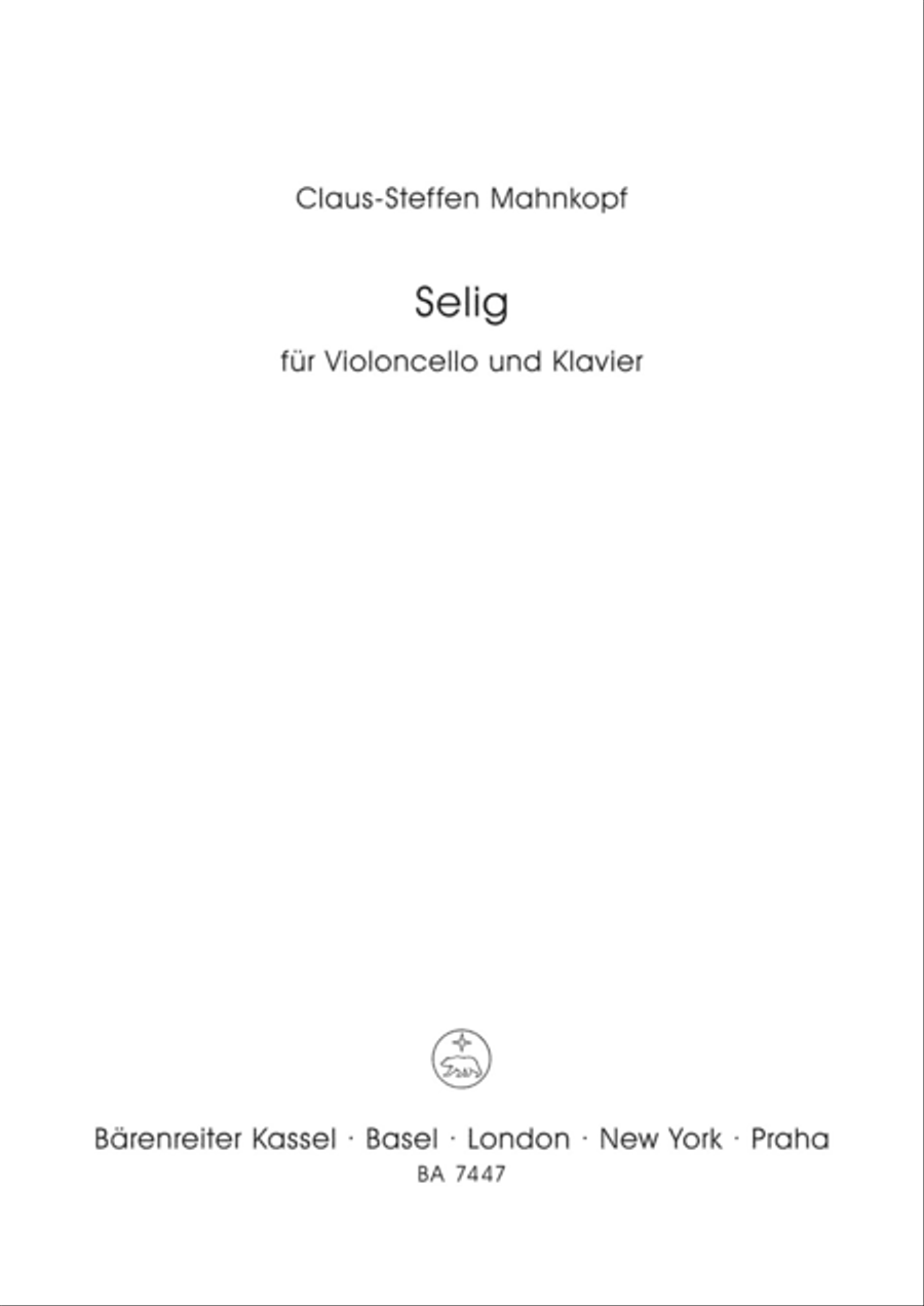 Selig Piano scores gallery preview page 1
