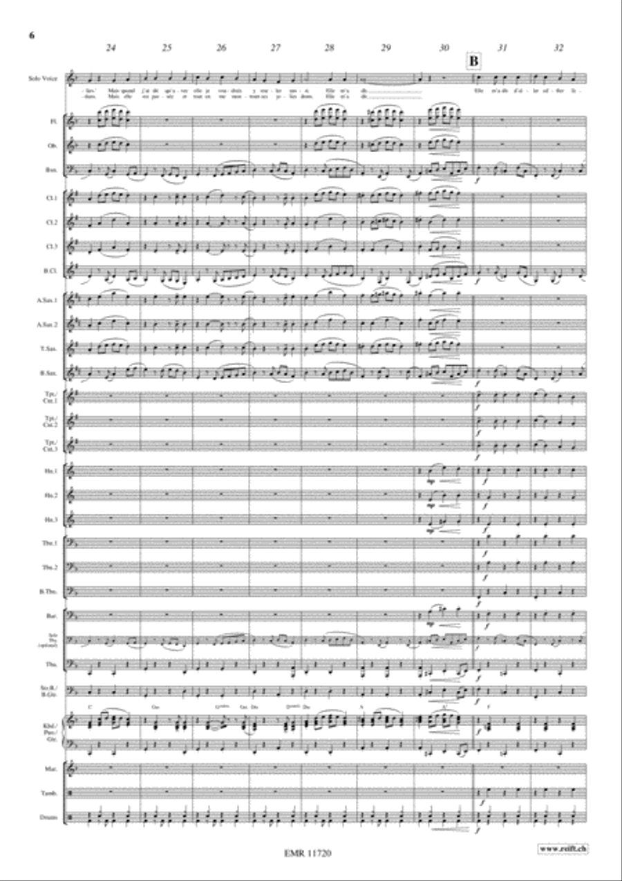 Siffler sur la Colline Concert Band scores gallery preview page 7
