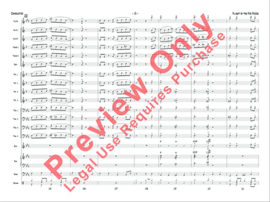 Flight of the Foo Birds Jazz Ensemble scores gallery preview page 30