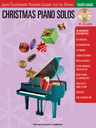 Book cover for Christmas Piano Solos - Fourth Grade (Book/CD Pack)