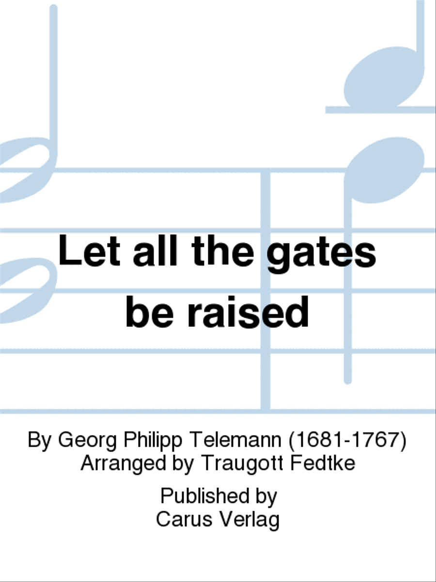 Let all the gates be raised Orchestra scores gallery preview page 1