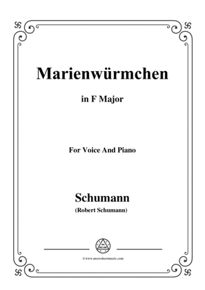 Schumann-Marienwürmchen,in F Major,Op.79,No.14,for Voice and Piano