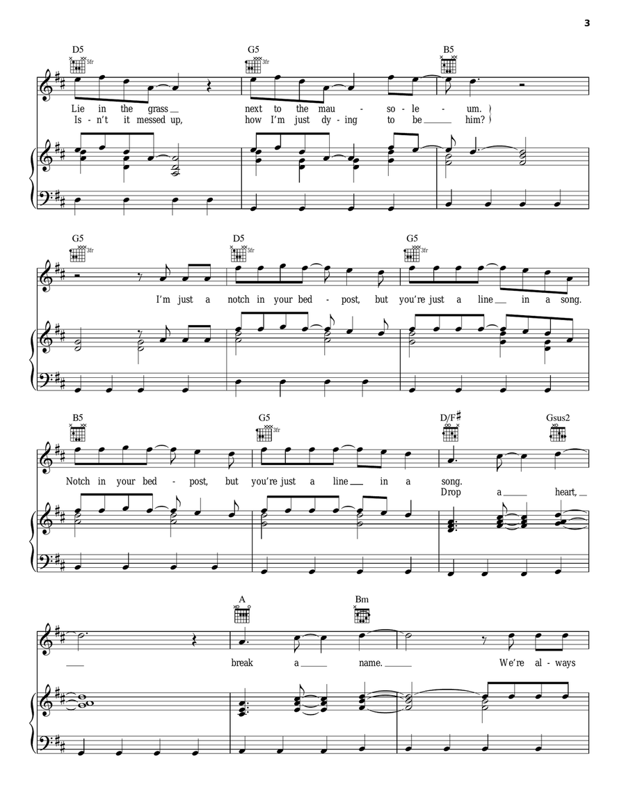 Sugar, We're Goin' Down Acoustic Guitar scores gallery preview page 3