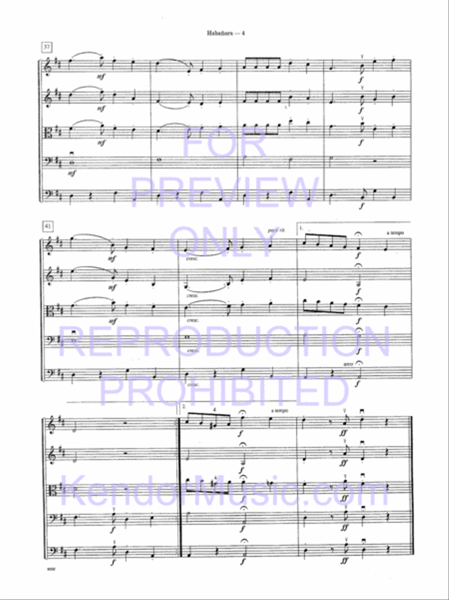 Habanera (from Carmen Suite #2) (Score) String Orchestra scores gallery preview page 7