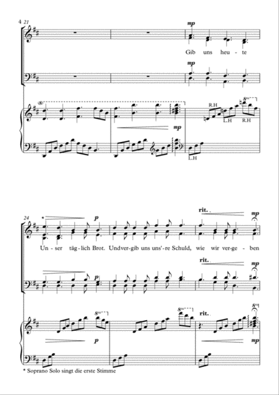 Das Vaterunser (Globale Version) 4-Part scores gallery preview page 4