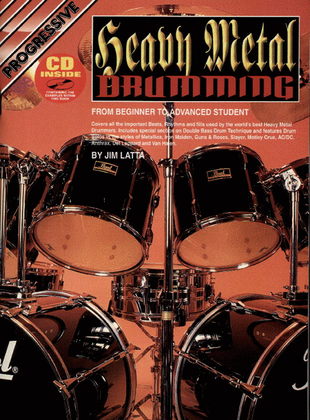 Book cover for Progressive Heavy Metal Drumming (Book/CD)