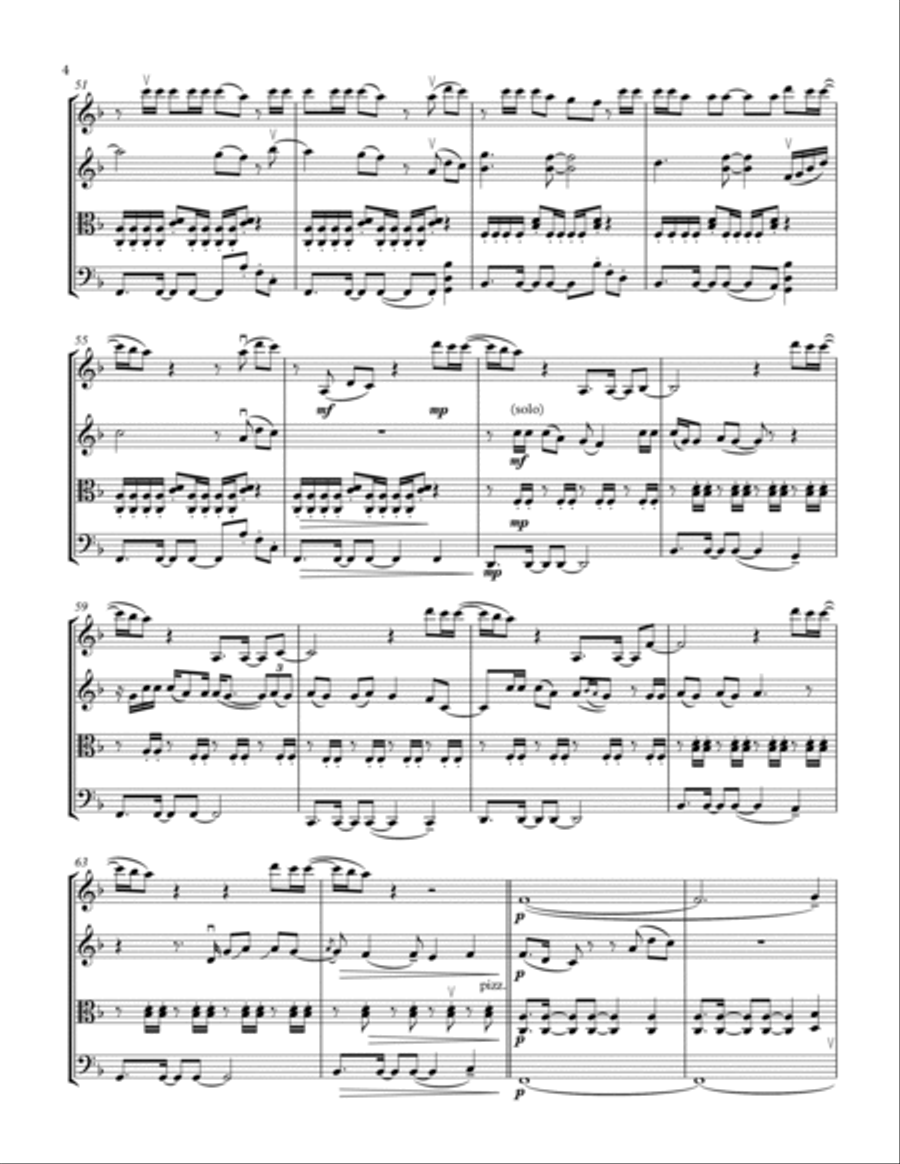 Shake It Out Shake It Out String Quartet scores gallery preview page 4