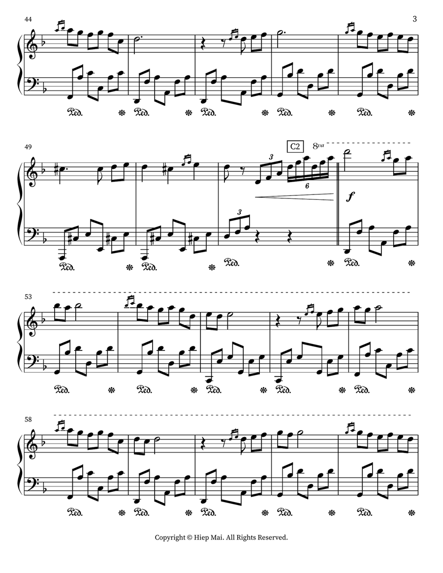 Waltz of Winter Love Waltz of Winter Love Piano scores gallery preview page 3