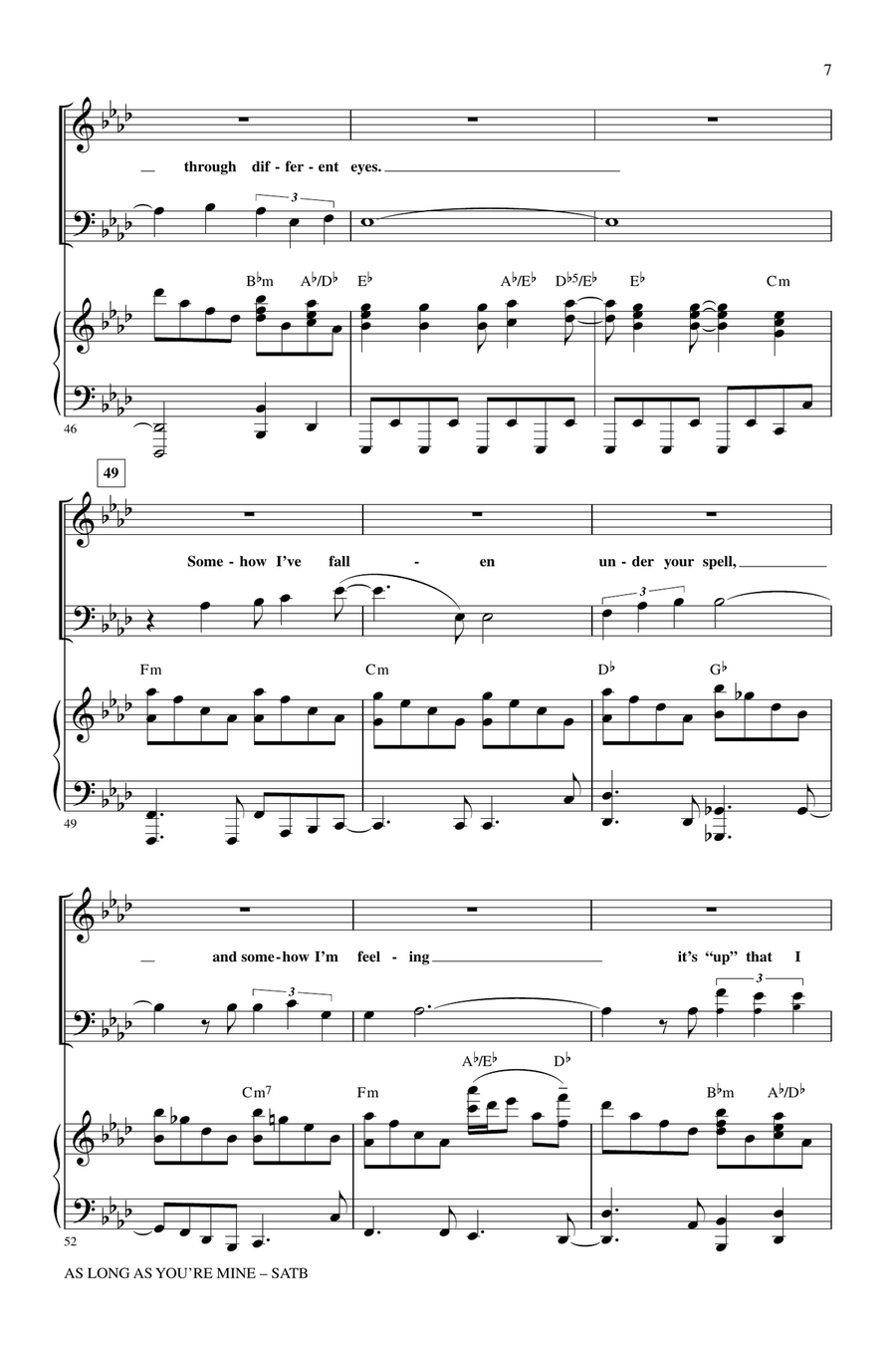 As Long As You're Mine (from Wicked) 4-Part scores gallery preview page 6