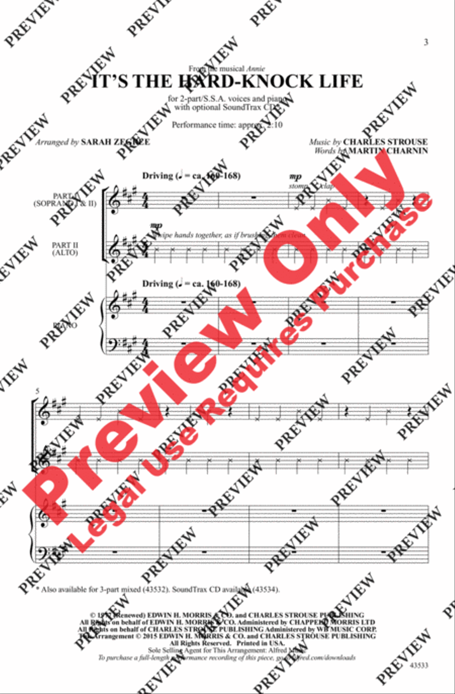 It's the Hard-Knock Life It's the Hard-Knock Life 2-Part scores gallery preview page 14