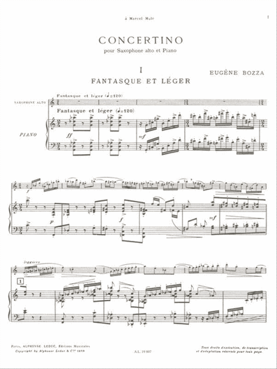 Concertino Alto Saxophone scores gallery preview page 2