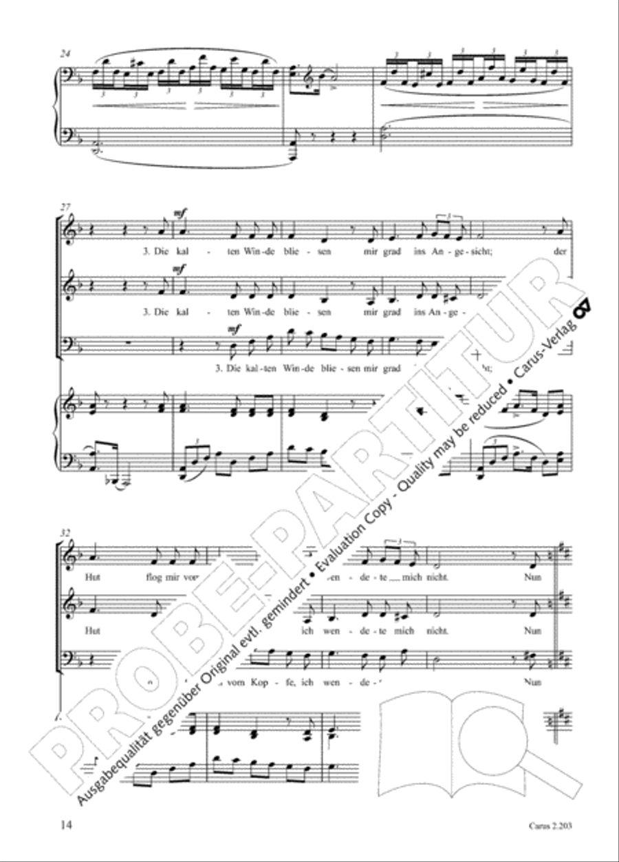 Loreley. Folk songs for choir (Loreley. Volkslieder fur Chor) Choir scores gallery preview page 21