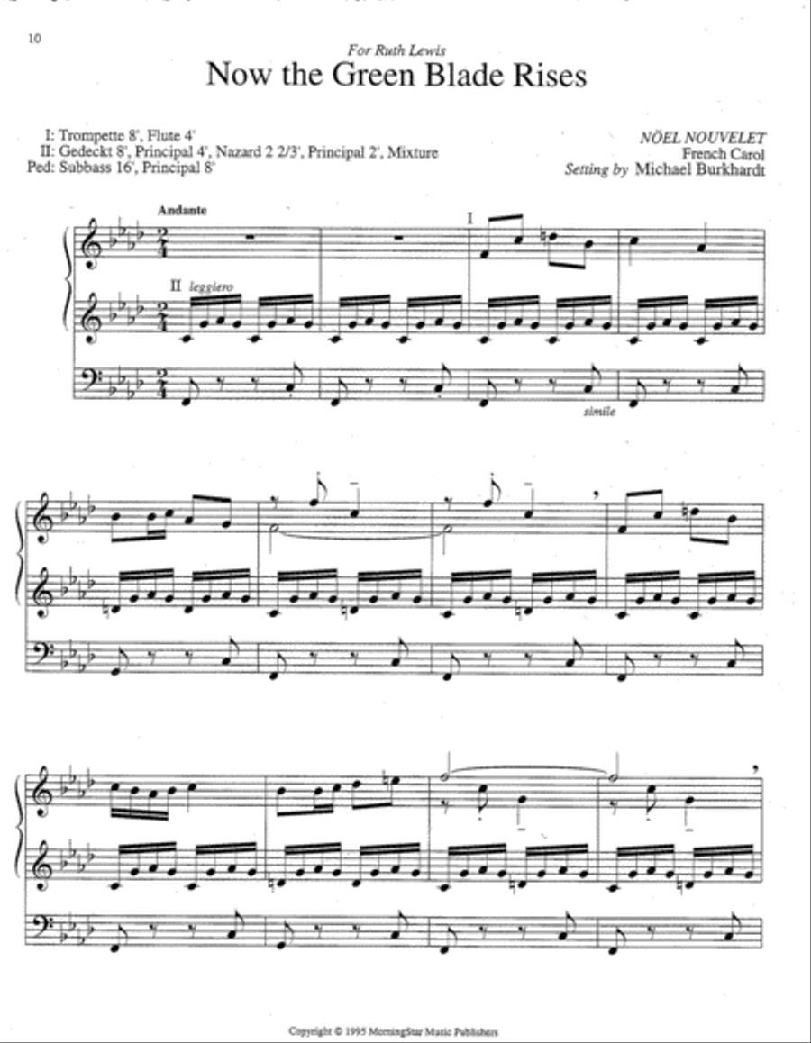 Five Easter Season Hymn Improvisations, Set 2 Organ scores gallery preview page 4