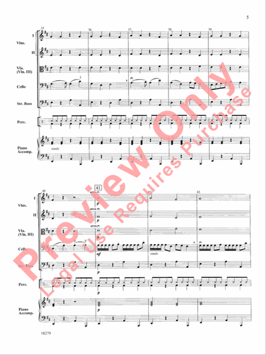 Cellos Ole! String Orchestra scores gallery preview page 6