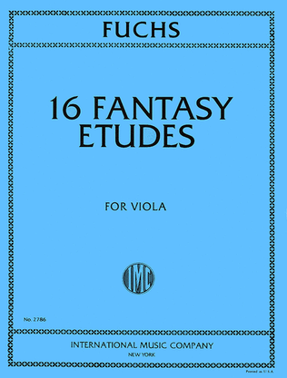 Book cover for 16 Fantasy Etudes