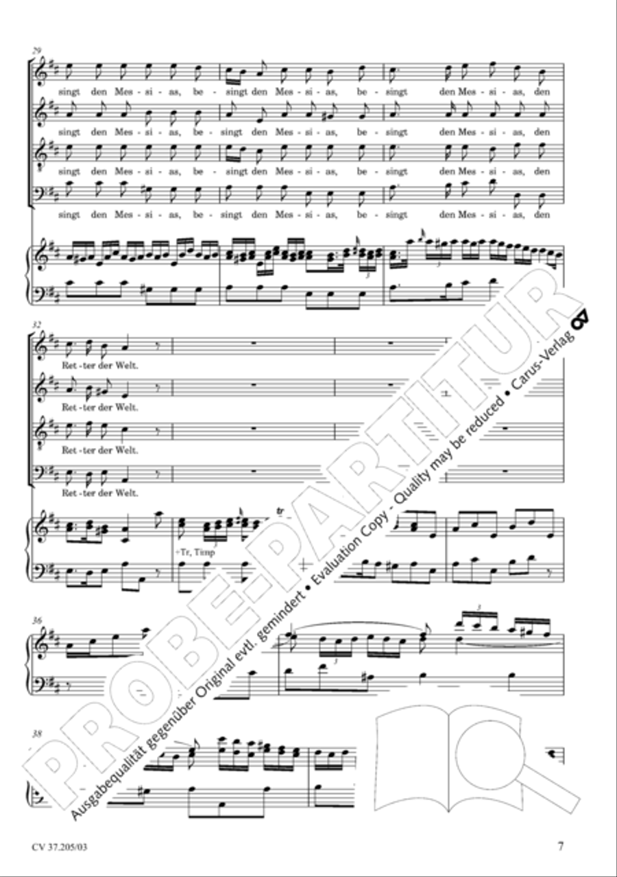 Ergreifet die Psalter, ihr christlichen Chore 4-Part scores gallery preview page 8