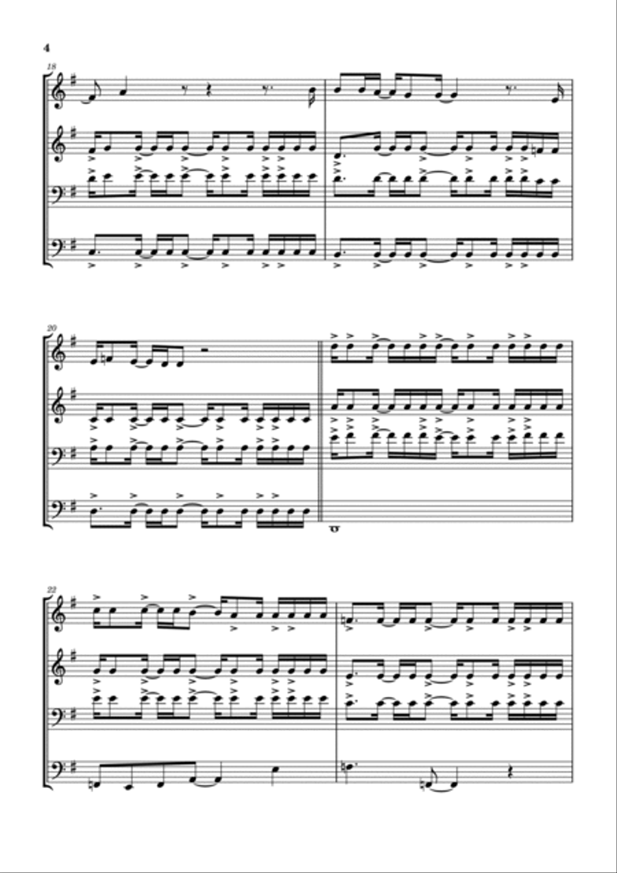 Last Chance To Evacuate Planet Earth Before It Is Recycled Brass Ensemble scores gallery preview page 5