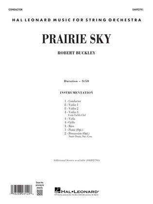 Book cover for Prairie Sky - Conductor Score (Full Score)