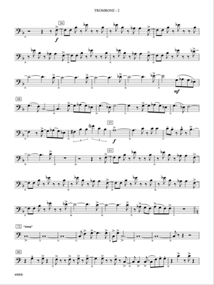 Van Halen Hits: 1st Trombone Full Orchestra scores gallery preview page 2