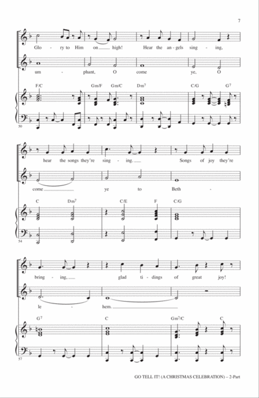 Go Tell It On The Mountain 2-Part scores gallery preview page 6