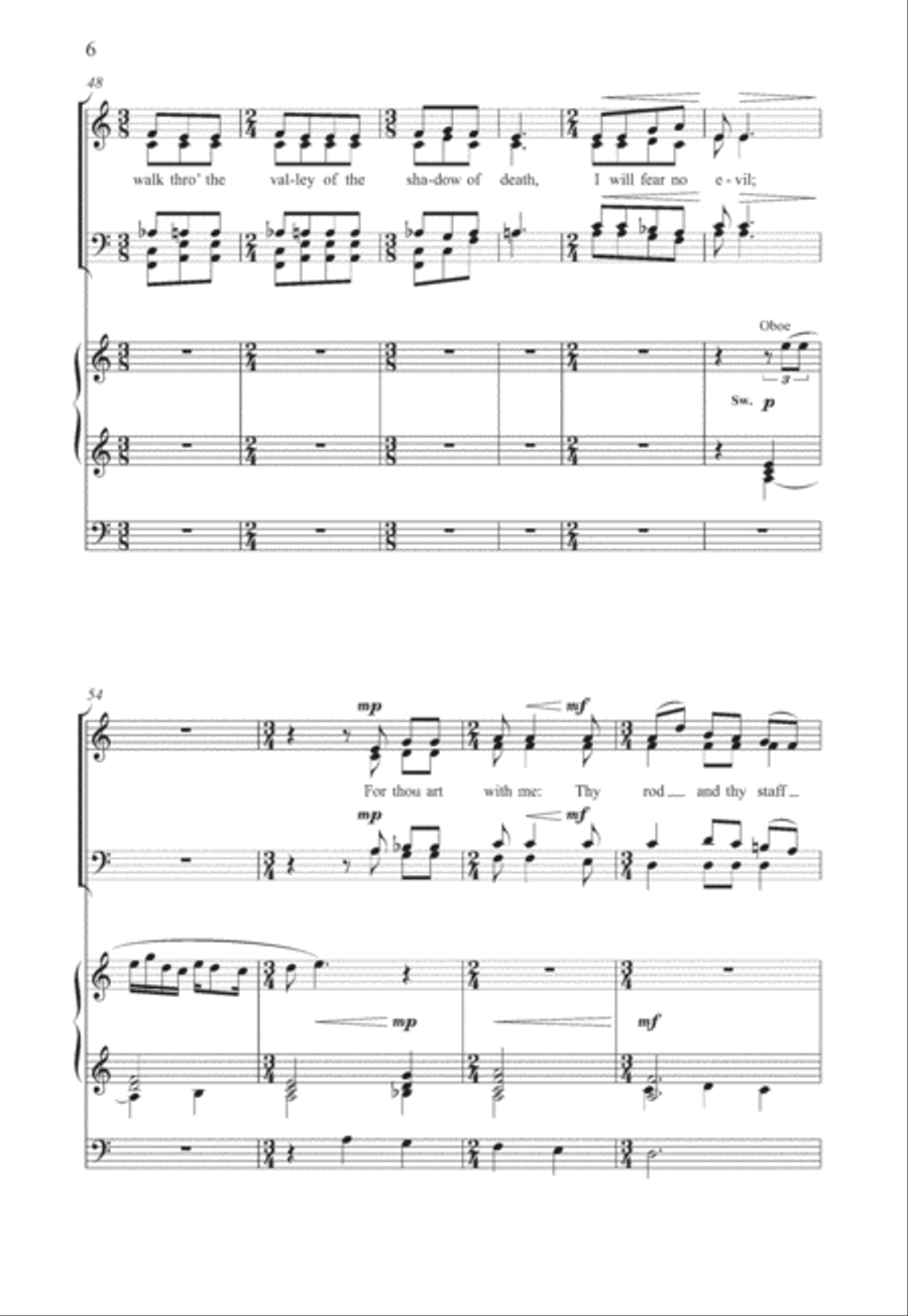 The Lord is my shepherd The Lord is my shepherd 4-Part scores gallery preview page 6