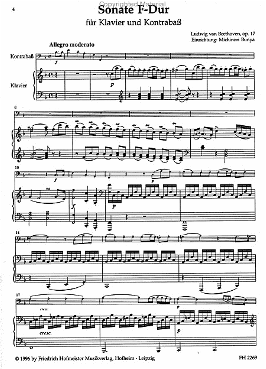 Sonate F-Dur Horn scores gallery preview page 2