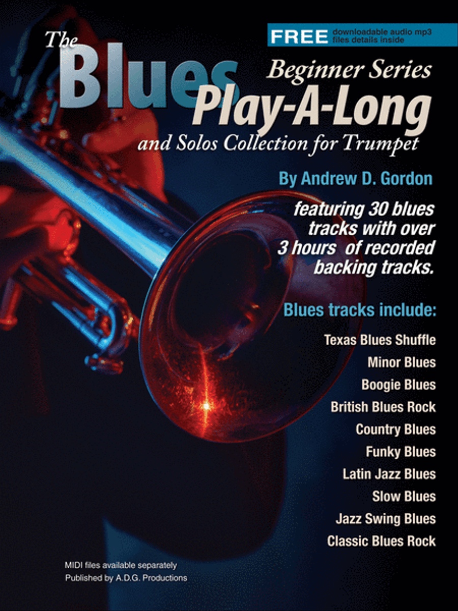 The Blues Play-A-Long and Solos Collection for Trumpet Beginner Series B-Flat Trumpet scores gallery preview page 1