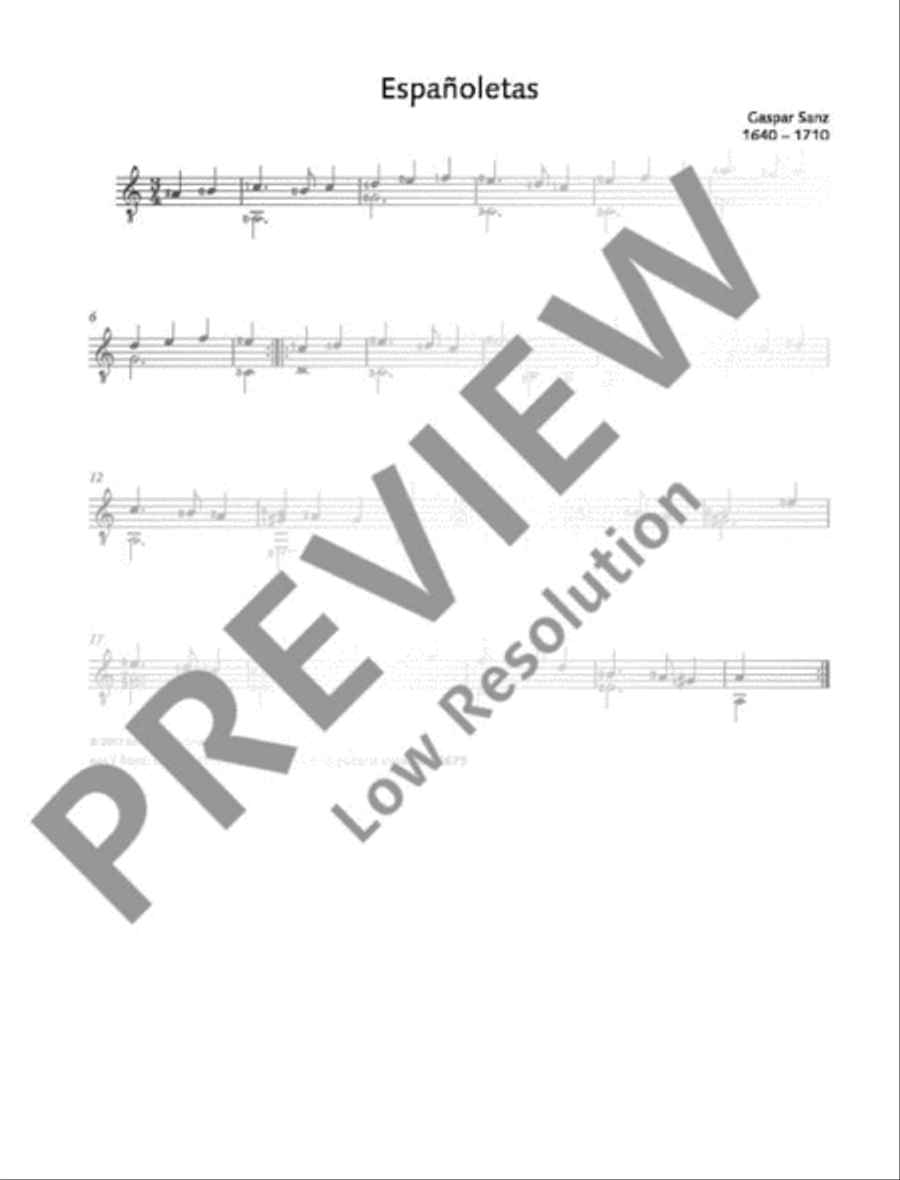 Españoletas Classical Guitar scores gallery preview page 2