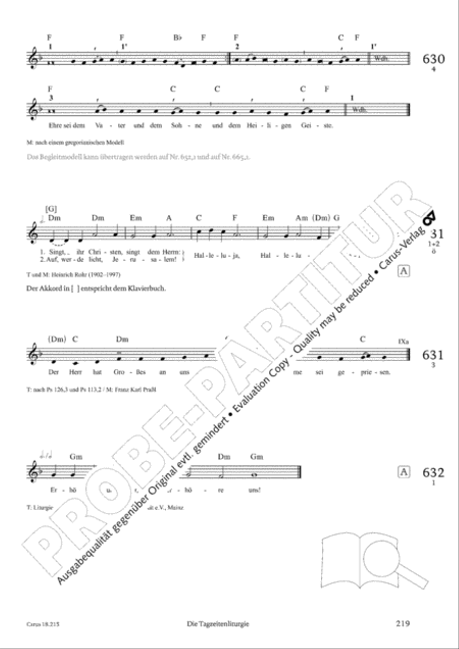 Gitarrenbuch zum Gotteslob Guitar scores gallery preview page 203