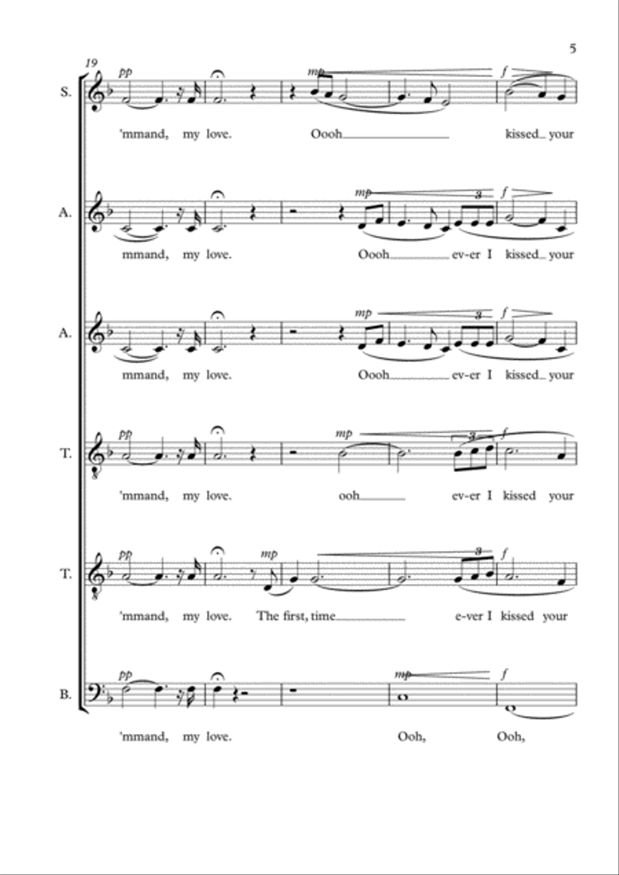 The First Time Ever I Saw Your Face 4-Part scores gallery preview page 5