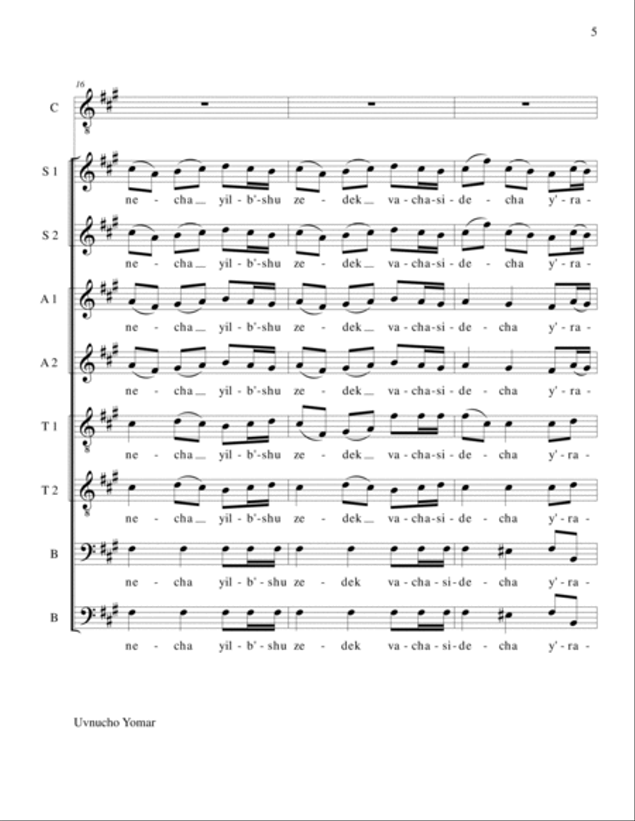 Uvnucho Yomar (Lewandowski) Divisi scores gallery preview page 5