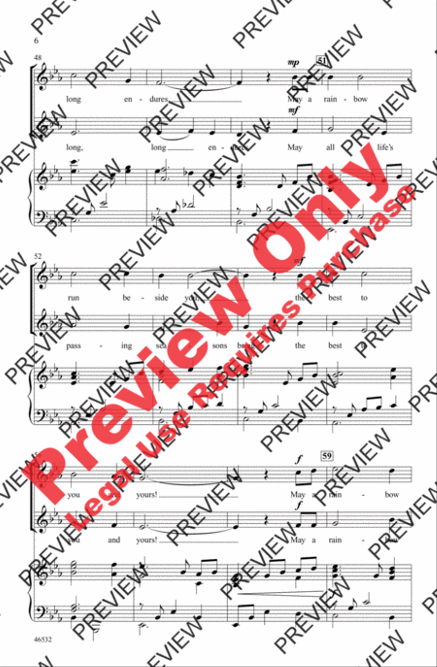 May a Rainbow Run Beside You 2-Part scores gallery preview page 6