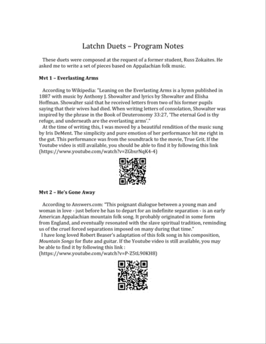 Latchn Duets for Tenor and Bass Trombone Trombone Duet scores gallery preview page 2