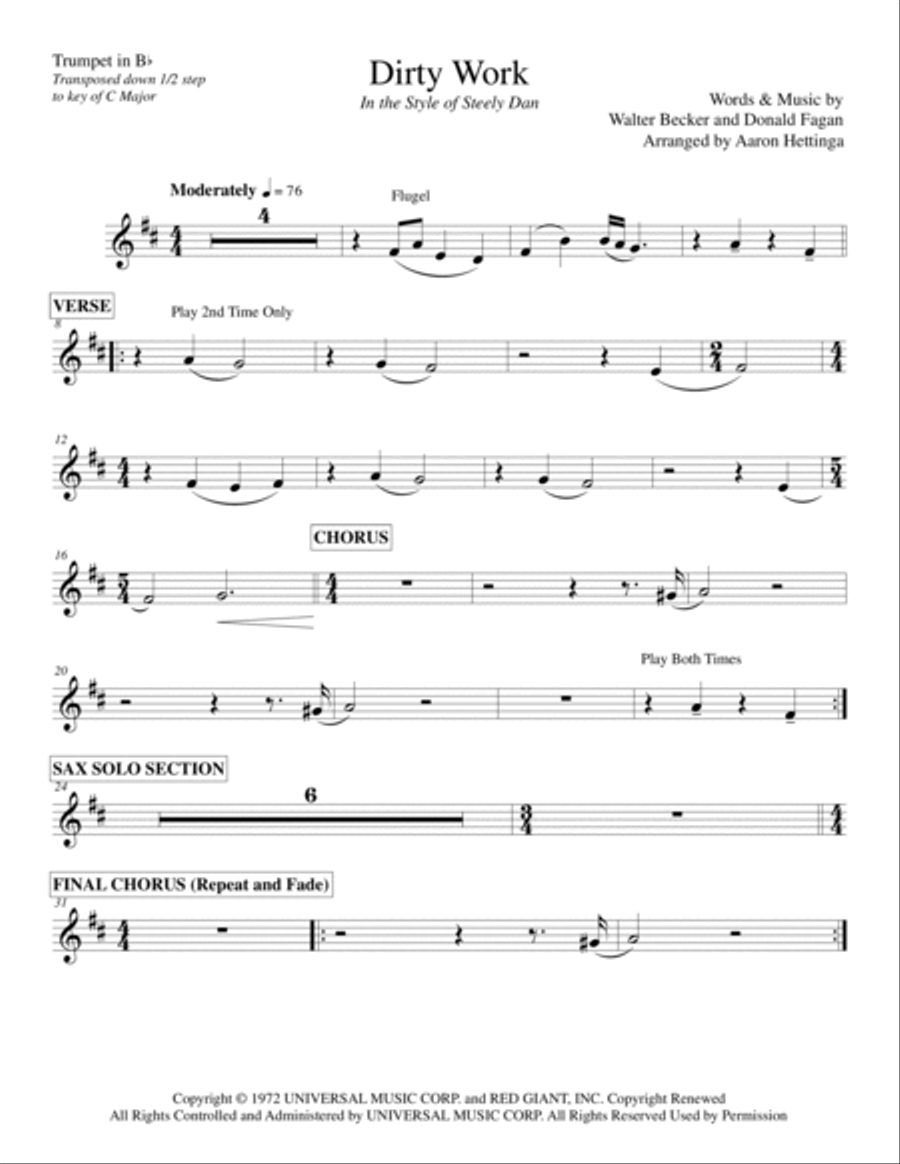 Dirty Work Dirty Work Small Ensemble scores gallery preview page 2