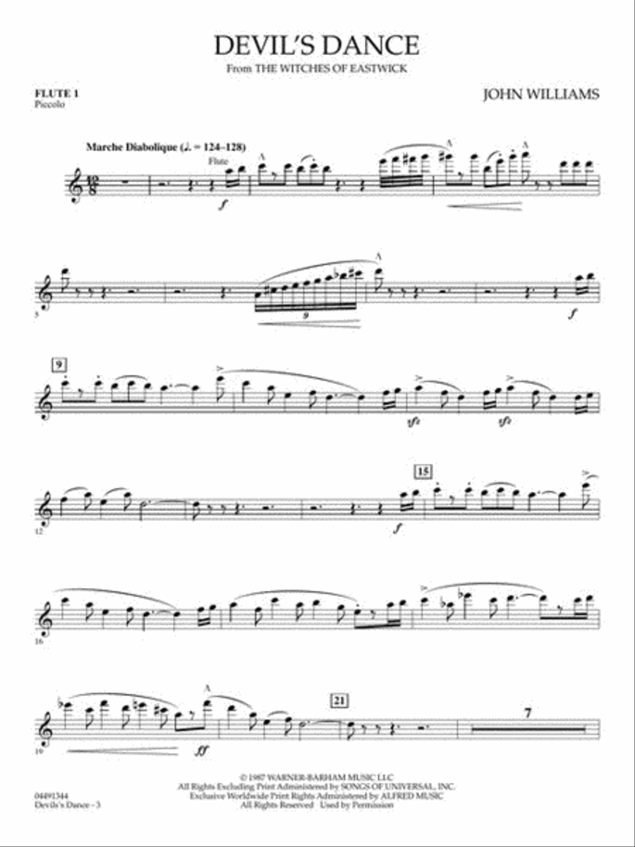 Devil's Dance (from The Witches of Eastwick) Full Orchestra scores gallery preview page 9