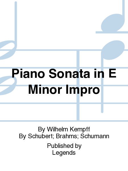 Piano Sonata in E Minor Impro