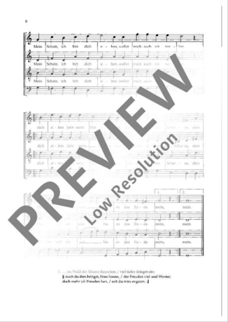 Four madrigals Mixed Choir scores gallery preview page 9