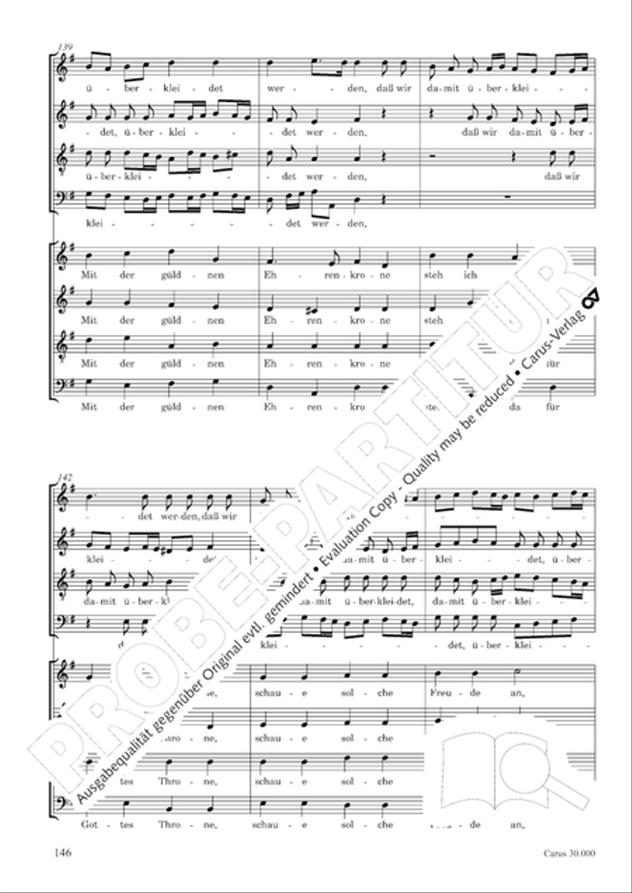 J.L. Bach: The complete motets Choir scores gallery preview page 153