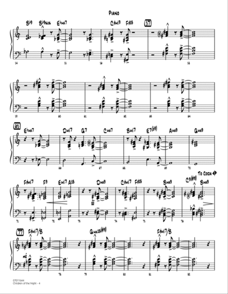 Children of the Night - Piano Piano scores gallery preview page 4
