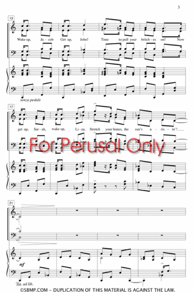 Sun's A-Risin' - SATB Octavo image number null