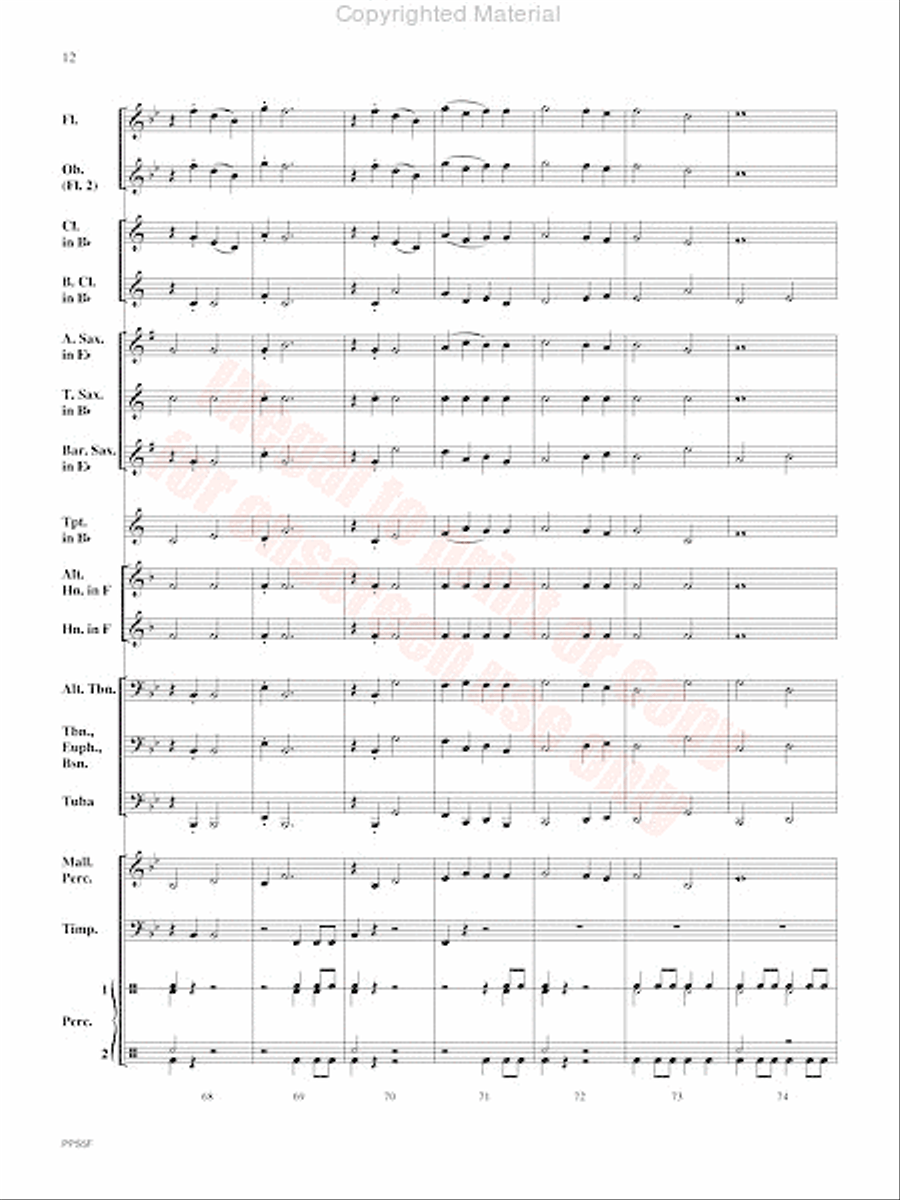 Chronicles Concert Band scores gallery preview page 13