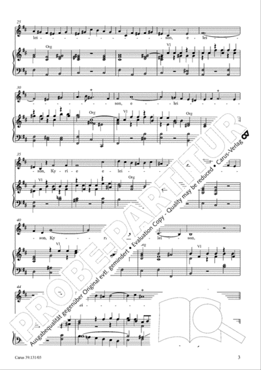 Missa brevis in B minor Alto Voice scores gallery preview page 4