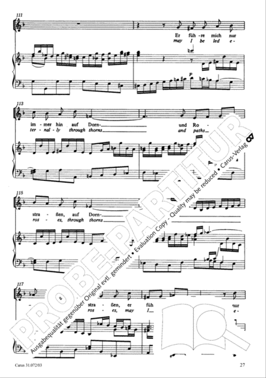 All cantate be by God's commandment (Alles nur nach Gottes Willen) 4-Part scores gallery preview page 28
